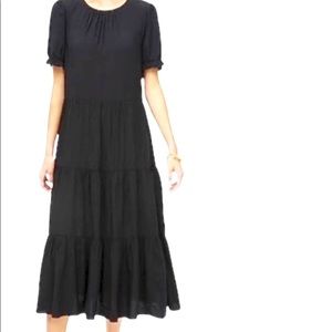 J.Crew tiered midi/maxi dress.